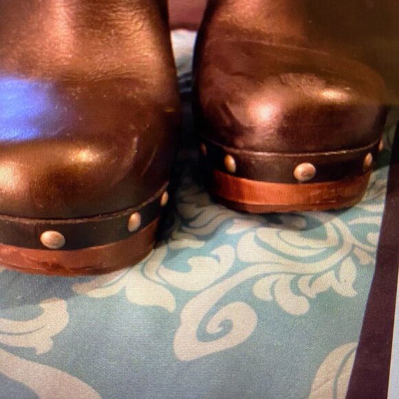 Ugg Boots Size 7 Black Leather - Picture 12 of 15